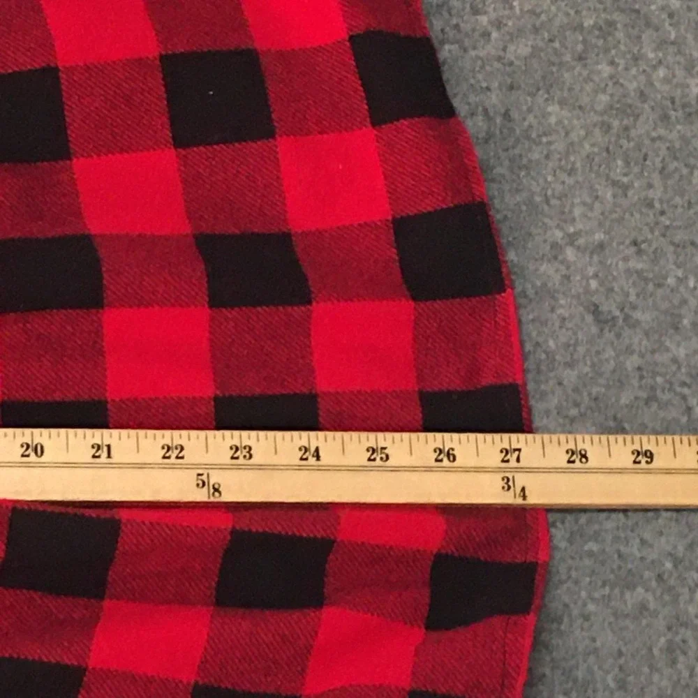 Skirt Flannel Girls M 8 100% Cotton Checks Maxi Ruffle Tier Mom and Pop's Kids